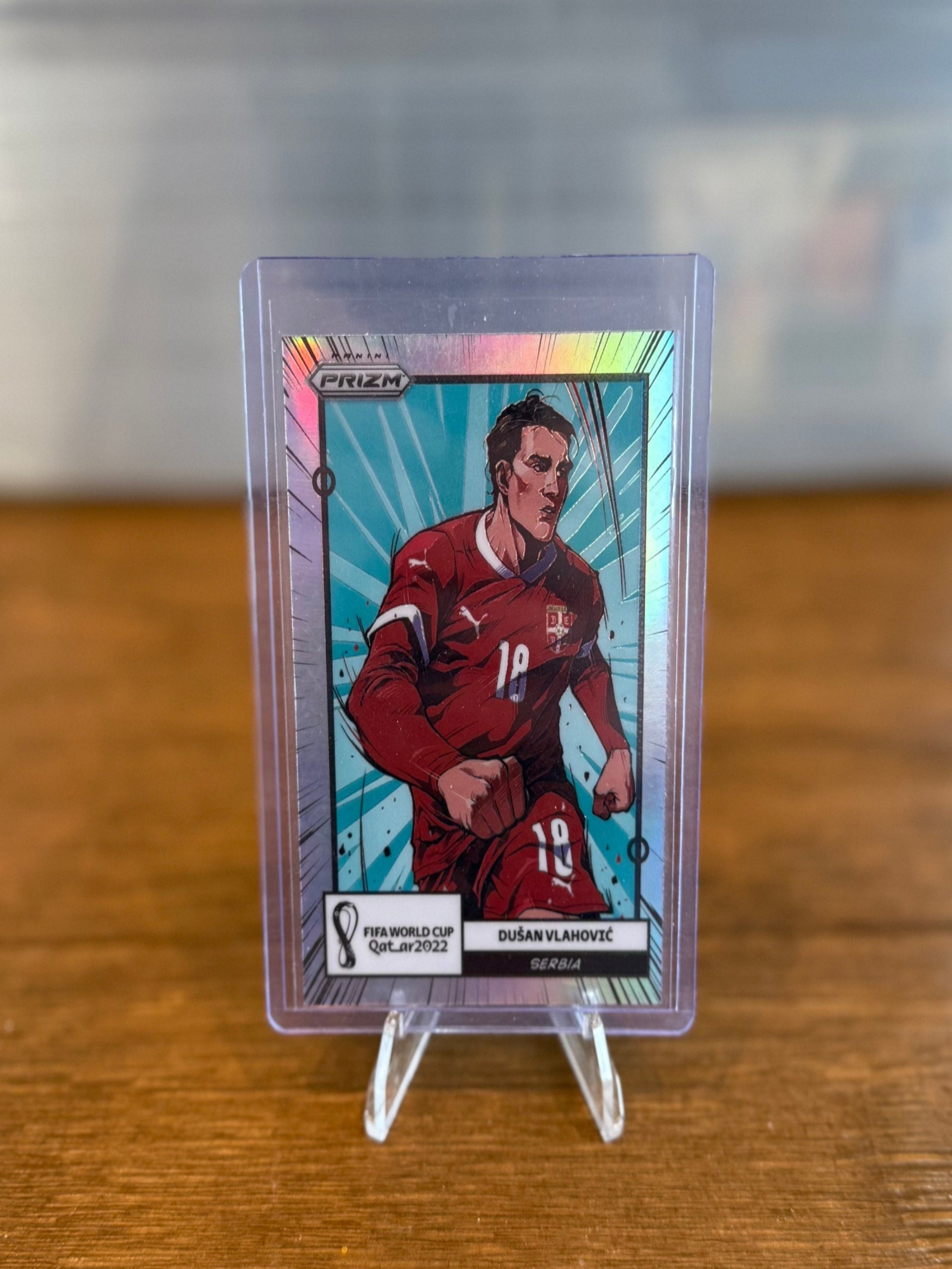 2022 Panini Prizm World Cup Qatar Dusan Vlahovic Manga #17