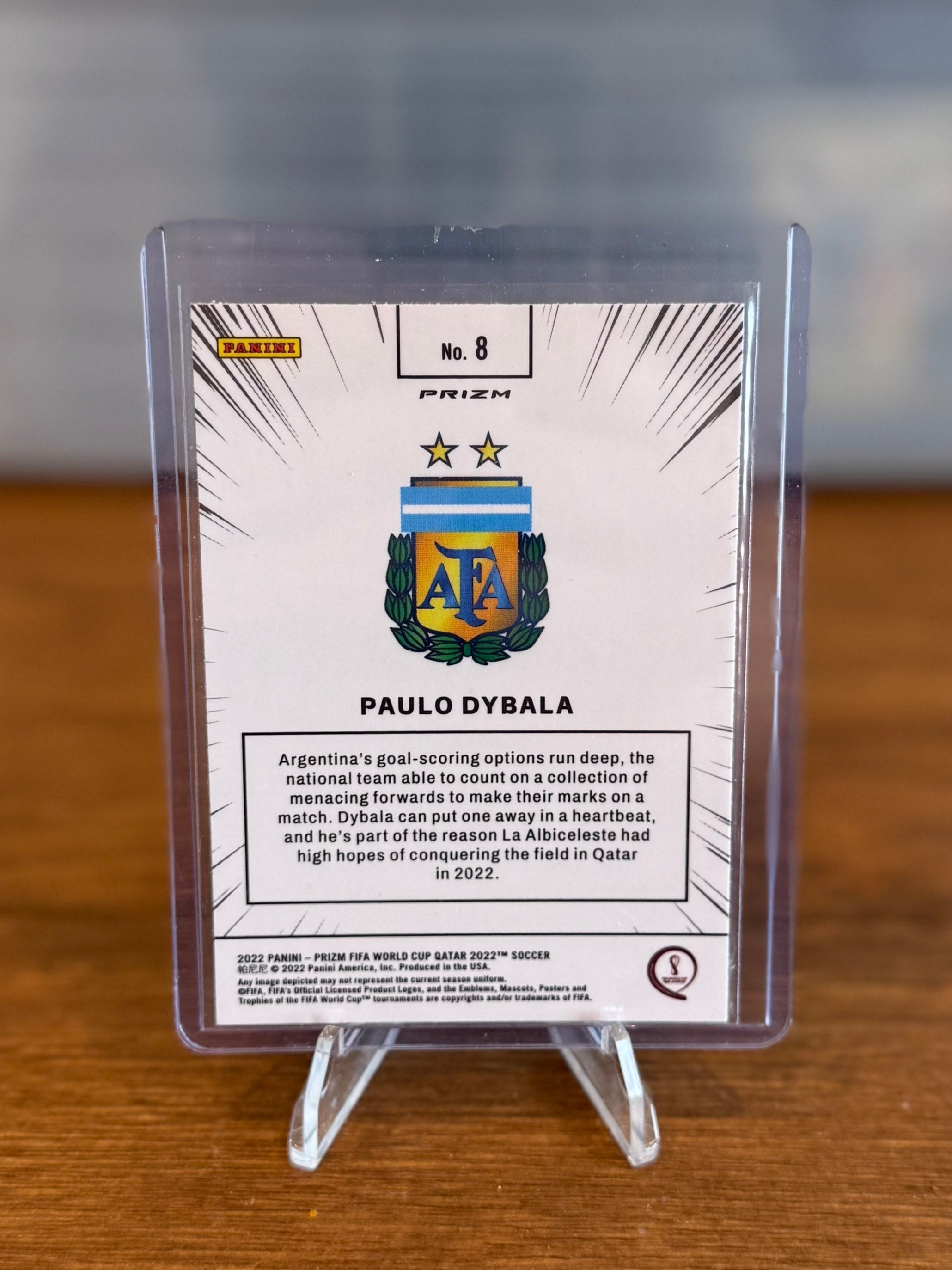 2022 Panini Prizm World Cup Qatar Paulo Dybala Manga #8