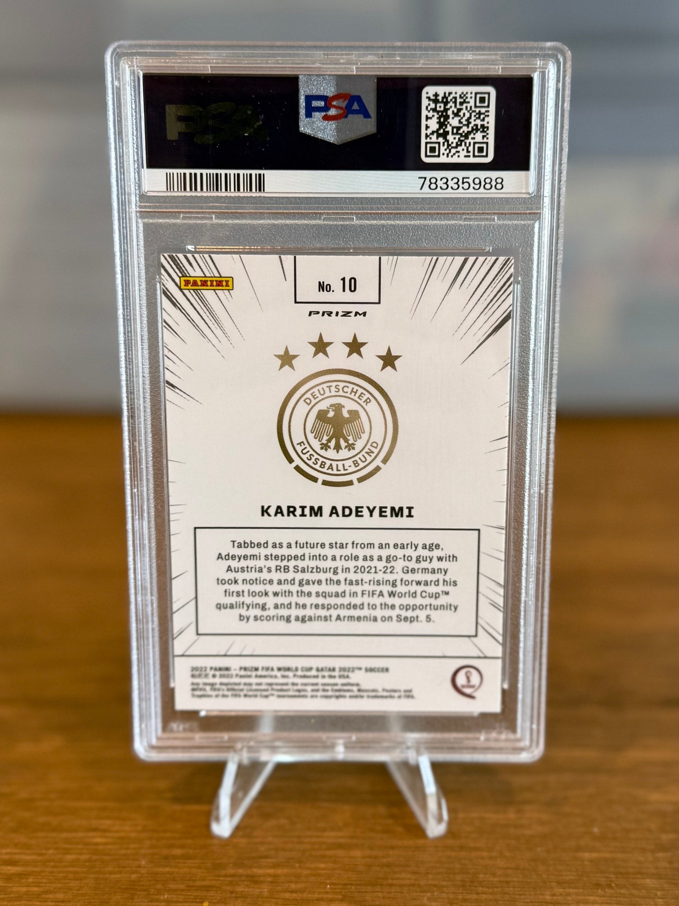 2022 Panini Prizm World Cup Qatar Karim Adeyemi Manga #10