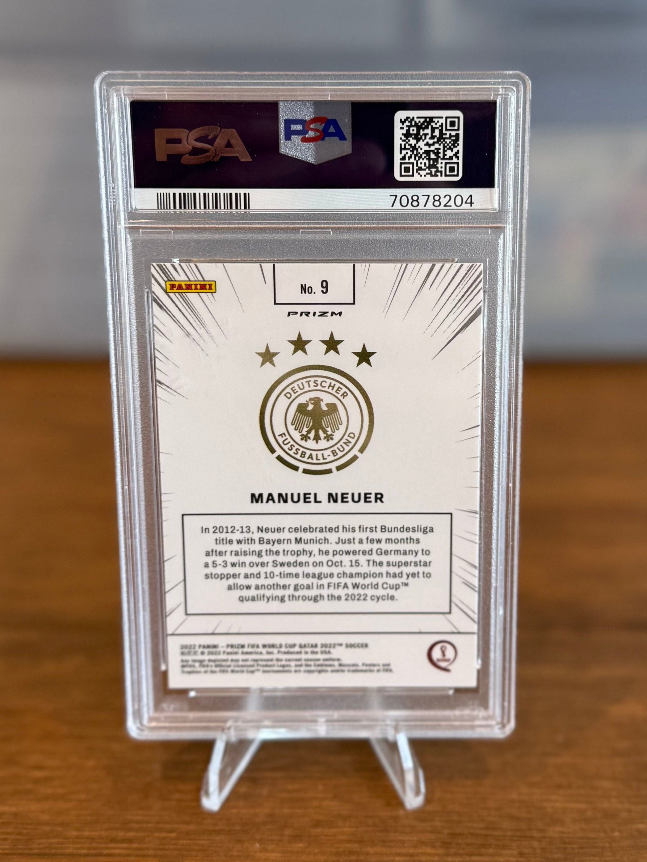 2022 Panini Prizm World Cup Qatar Manuel Neuer Manga #9