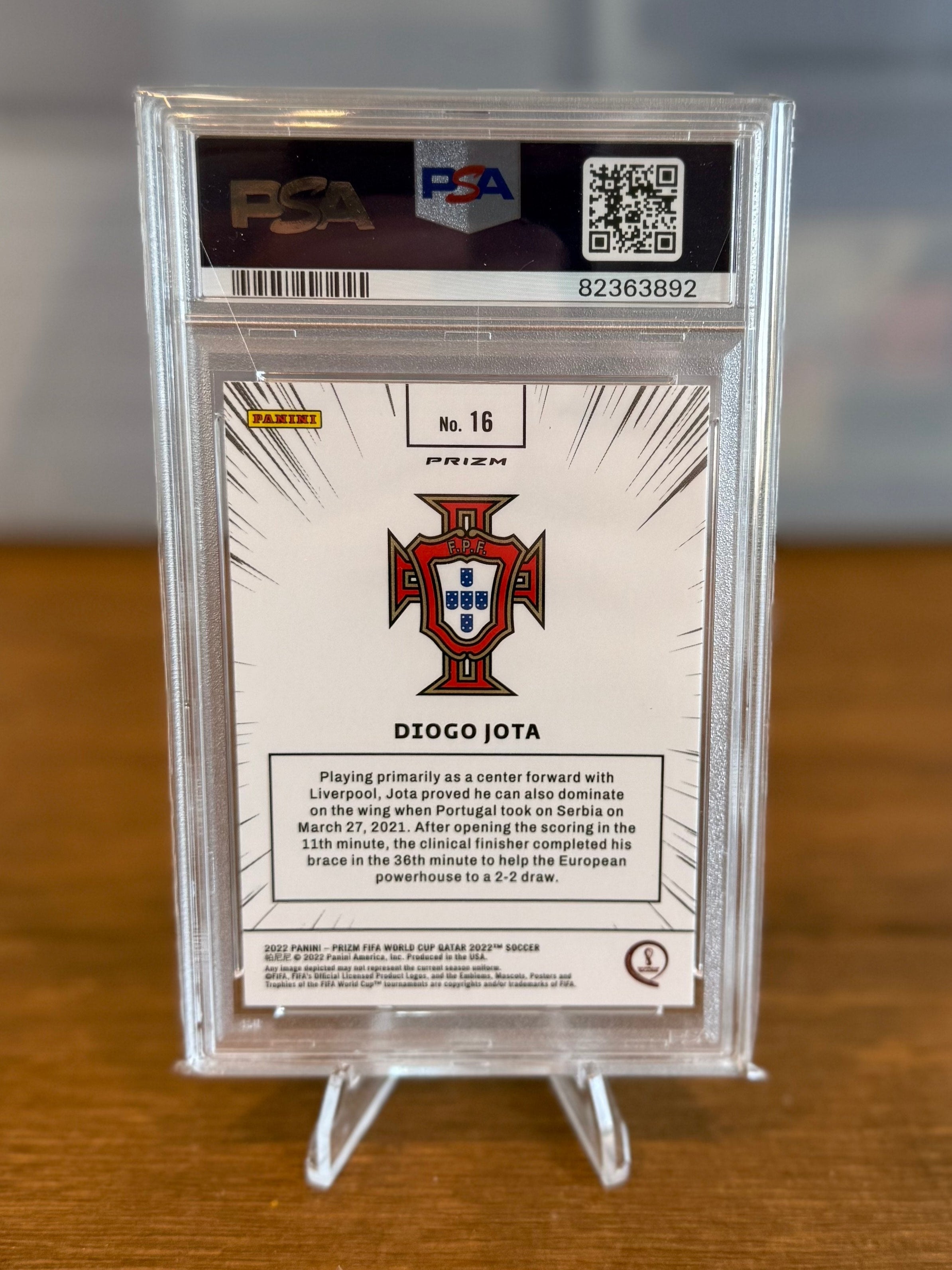 2022 Panini Prizm World Cup Qatar Diogo Jota Manga #16