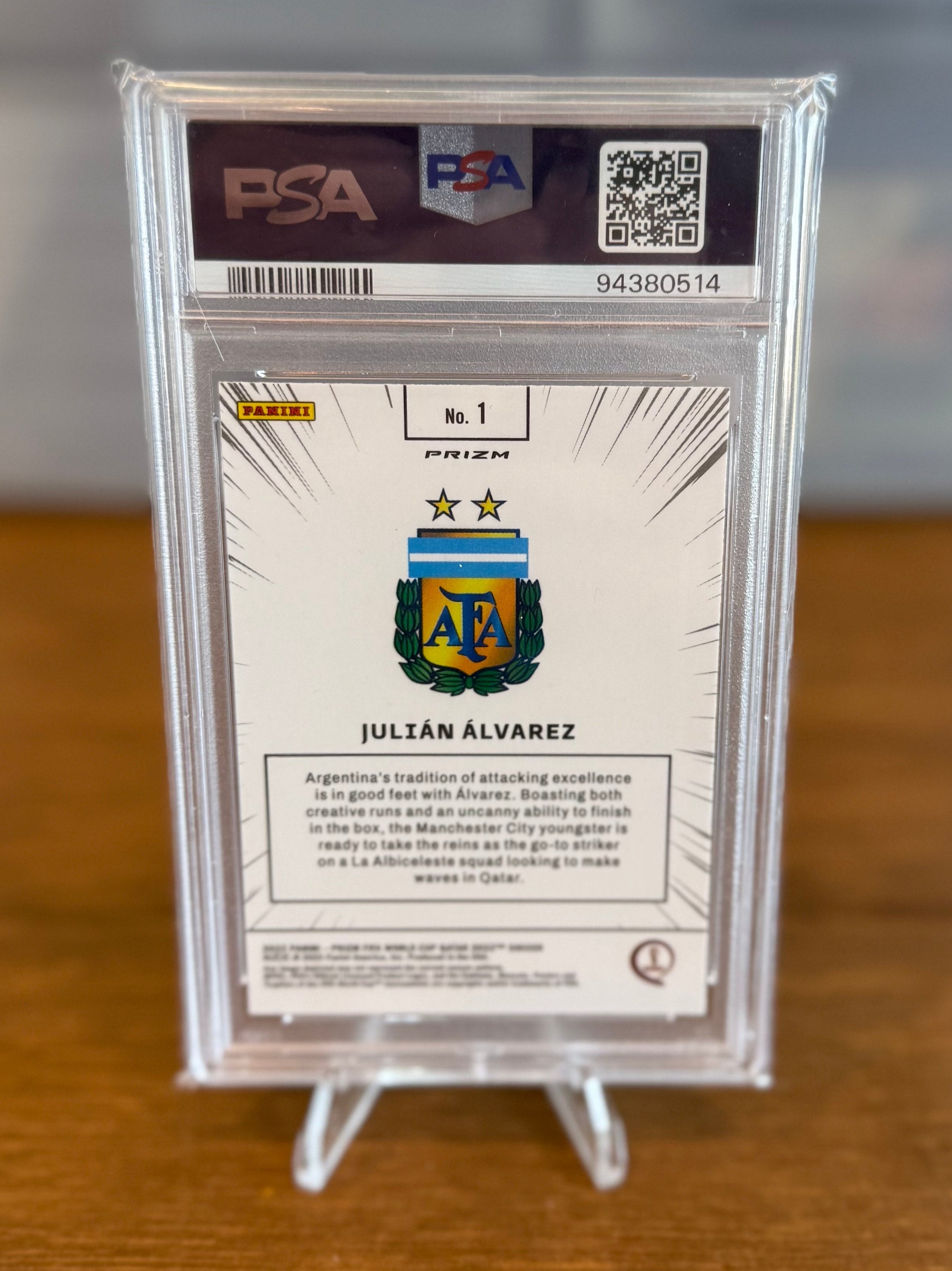 2022 Panini Prizm World Cup Qatar Julian Alvarez Manga #1