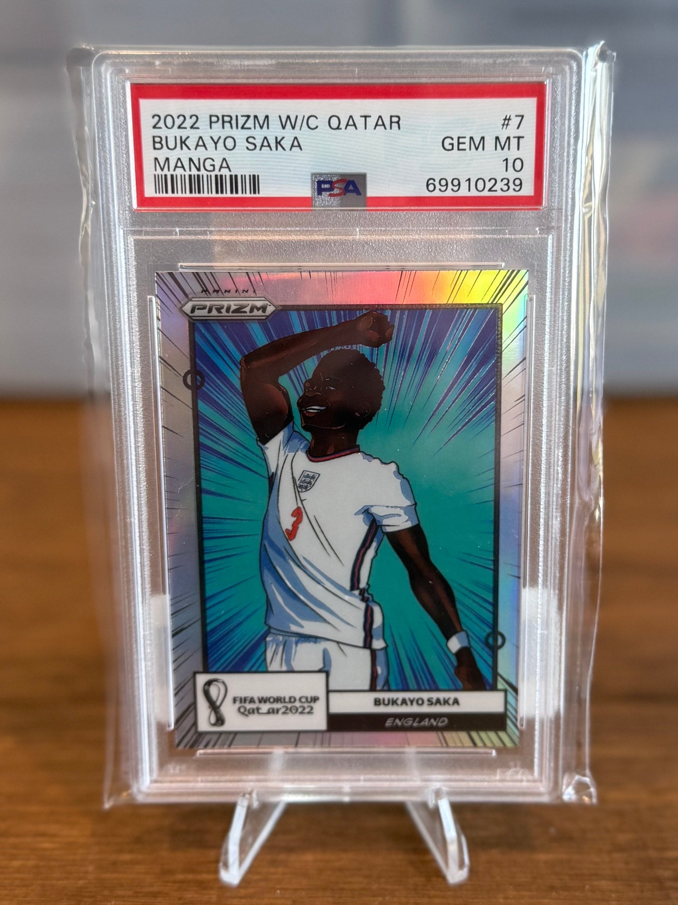 2022 Panini Prizm World Cup Qatar Bukayo Saka Manga #7